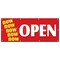 Signmission NOW OPEN BANNER SIGN grand opening new store for business shop sale B-96 Now Open - alternate 1